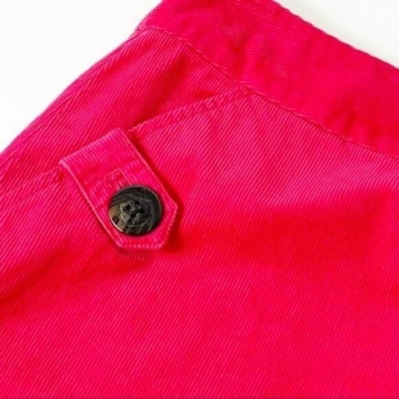 Vineyard Vines cord button skirt solid Bloom 2 front pockets side zip size 8 NWT - Picture 6 of 10